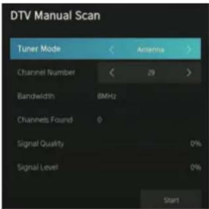 HKC HV24H1 - Recherche DTV manuelle - 1