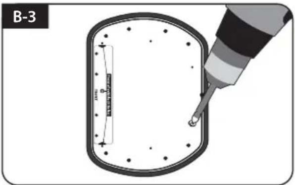 Selfsat Snipe Platinum - 7pcs à vis de boulon M4x20 pour fixer la Plaque de montage - 3