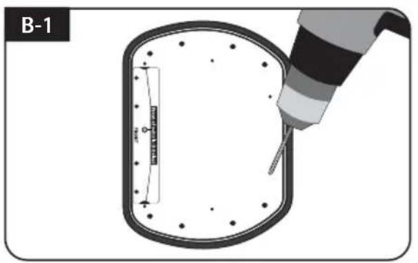 Selfsat Snipe Platinum - Montieren Sie 7pcs der M4x20 Schraube der Montageplatte zu befestigen - 1