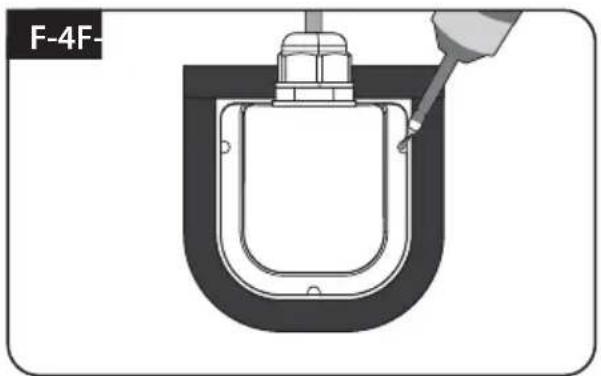 Selfsat Snipe Platinum - Cable holder installation 2 - 5
