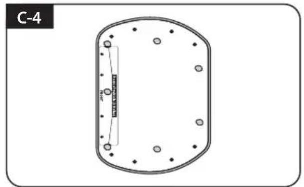 Selfsat Snipe Platinum - Apply silicone between mounting plate and masking tape - 4