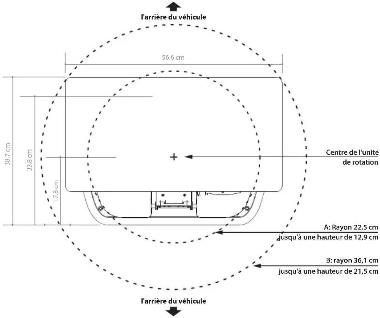 Selfsat Snipe Platinum - 7-1. Espace nécessaire pour l'installation - 1