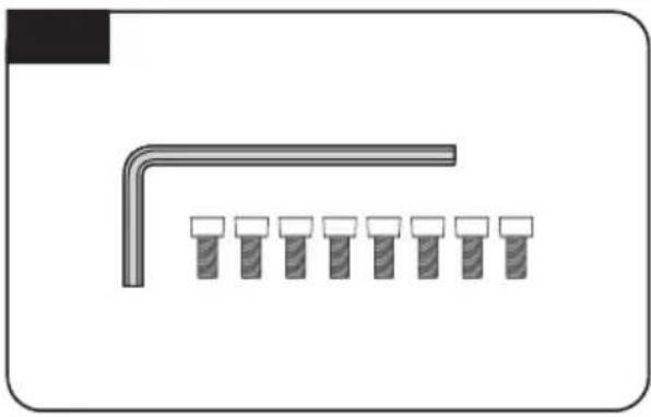 Selfsat Snipe Platinum - Fix mounting plate with 8 pcs of M6x15 bolt using allen wrench - 1