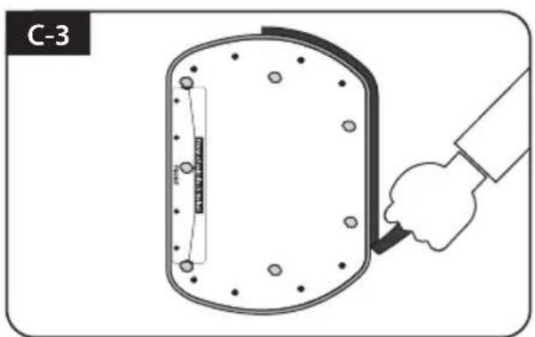 Selfsat Snipe Platinum - Silikon auftragen zwischen Montageplatte und abdeckband - 3