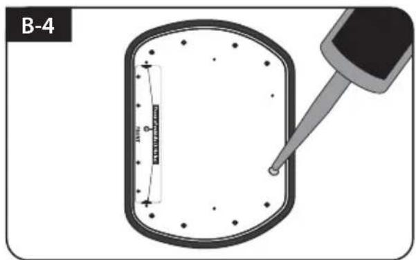 Selfsat Snipe Platinum - Montieren Sie 7pcs der M4x20 Schraube der Montageplatte zu befestigen - 4