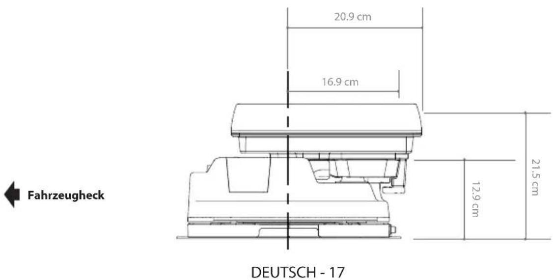 Selfsat Snipe Platinum - 7-1 . Platzbedarf für die Installation - 2