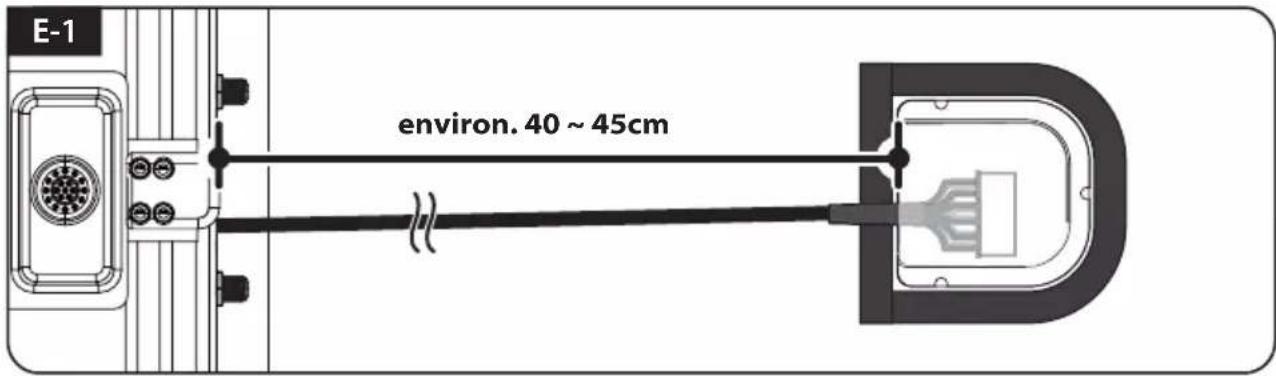 E-1 environ. 40 ~ 45cm