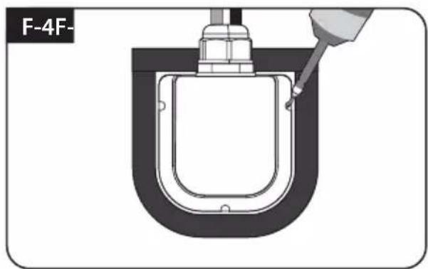 Selfsat Snipe 3R - Apply silicone between mounting plate and masking tape - 13