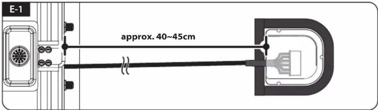 E-1 approx. 40~45cm