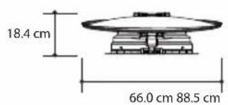 Selfsat Snipe Dish 65 - 9-1. Maßangaben - 1