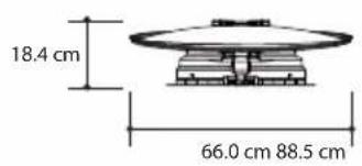 Selfsat Snipe Dish 65 - 9-1. Dimension - 1