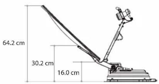 Selfsat Snipe Dish 65 - 10-1 . Espace nécessaire pour le SNIPE DISH - 4