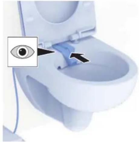 GEBERIT AquaClean Cama - Richiudere il serbatoio dell'acqua con il coperchio per far sì che non vi entrino impurità. - 3