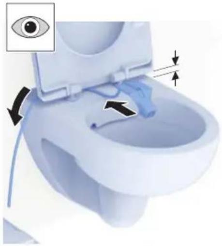 GEBERIT AquaClean Cama - Richiudere il serbatoio dell'acqua con il coperchio per far sì che non vi entrino impurità. - 2