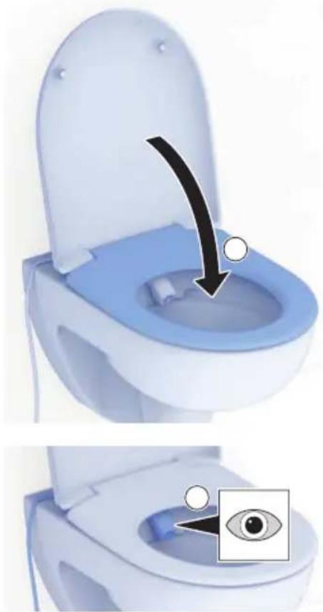 GEBERIT AquaClean Cama - Richiudere il serbatoio dell'acqua con il coperchio per far sì che non vi entrino impurità. - 6