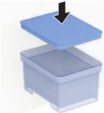 GEBERIT AquaClean Cama - Replace the lid on the water tank to close it. - 1