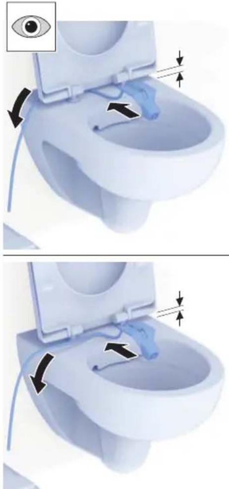 GEBERIT AquaClean Cama - Attaching the spray nozzle - 5