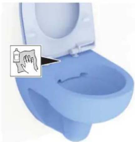 GEBERIT AquaClean Cama - Attaching the spray nozzle - 2