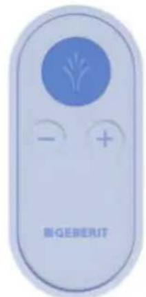 GEBERIT AquaClean Cama - Press the  button to start the flushing programme. - 1