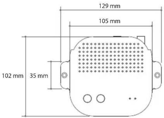 129 mm 105 mm 102 mm 35 mm