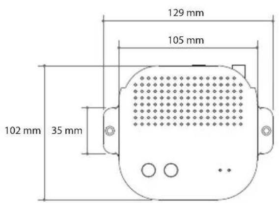 129 mm 105 mm 102 mm 35 mm