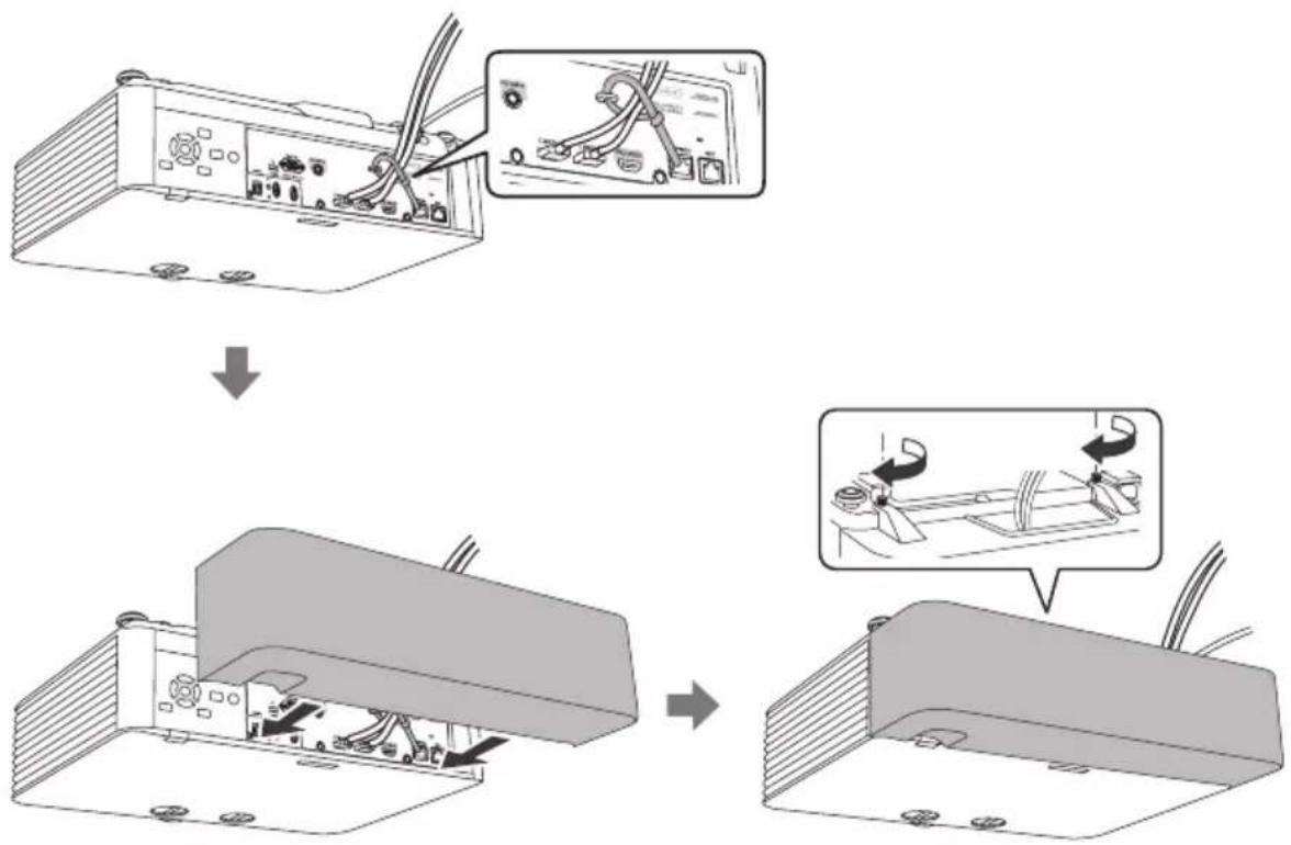 EPSON EB-L570U - ■ Attaching the Cable Cover - 1