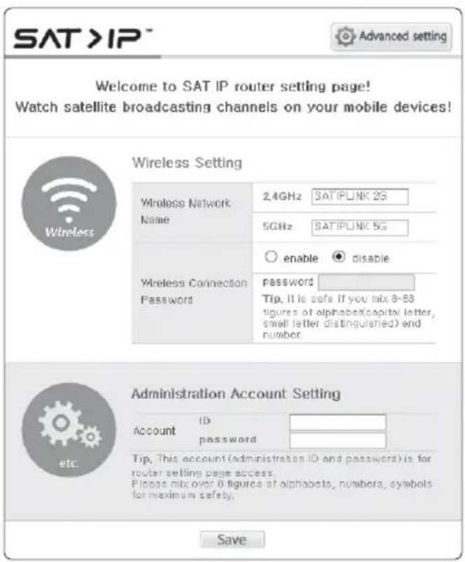 Selfsat Snipe Air - 6-2. Konfiguration des Routers über das Internet - 1