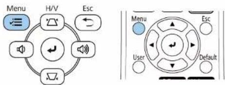 Menu H/V Esc Menu Esc User Default