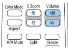 EPSON EB-L210W - Contrôle du volume à l'aide des boutons de volume - 2