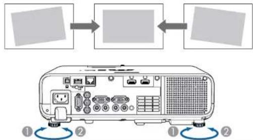 EPSON EB-L210W - Réglage de la hauteur de l'image - 2