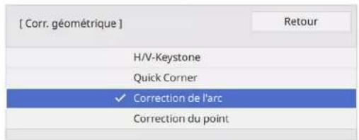 [ Corr. géométrique ] H/V-Keystone Quick Corner ✓ Correction de l'arc Correction du point