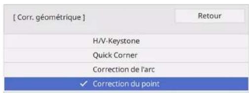 [ Corr. géométrique ] H/V-Keystone Quick Corner Correction de l'arc ✓ Correction du point