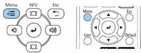 Menu H/V Esc Menu User Esc Default