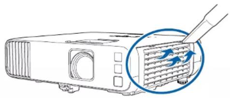 EPSON EB-L210W - Nettoyage du filtre à air et des grilles d'aération - 3