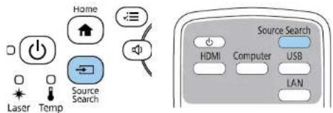 Home Laser Temp Source Search Source Search HDMI Computer USB LAN