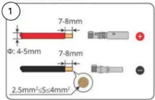 1 7-8mm Φ: 4-5mm 7-8mm 2.5mm²≤S≤4mm²