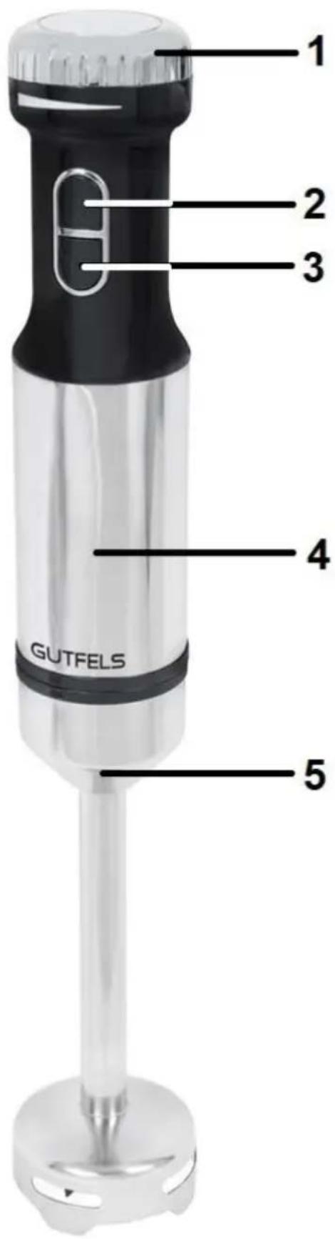 GUTFELS MS 8001 SWI - Staafmixer - 2