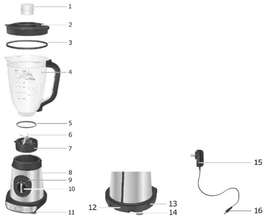 GUTFELS MU 8401 SWI - LIEFERUMFANG / GERÄTETEILE; PACKAGE / DEVICE PARTS CONTENU DE LA LIVRAISON/PIÈCES DE L'APPAREIL; PAKKET / ONDERDELEN SUMINISTRO / PIEZAS DEL APARATO VOLUME DE FORNECIMENTO/PEÇAS DO APARELHO - 1
