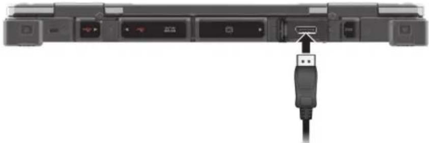 Getac B360 G1 - Branchement d'un moniteur - 3