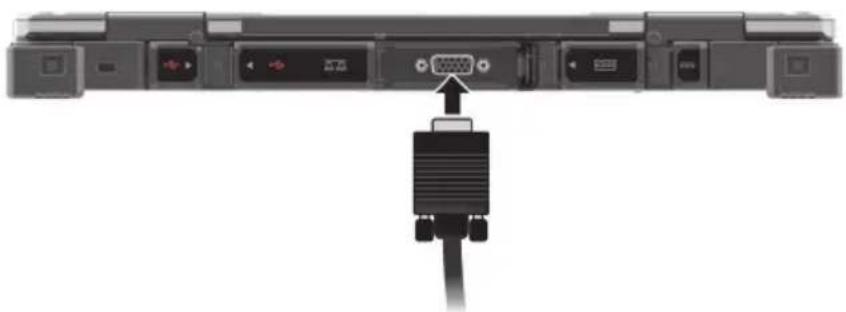 Getac B360 G1 - Branchement d'un moniteur - 2