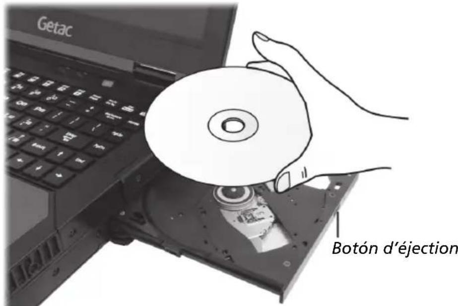 Getac Botón d'éjection