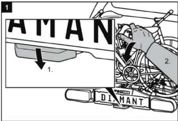 Pro-User Diamant SG2 FixMatic - Basculerleporte-vélos, accèsaucoffreàbagages - 2