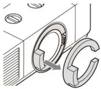 SONY VPL-PHZ61 - Retrait du coussin de protection de l'objectif - 1