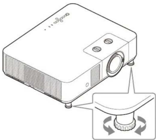 SONY VPL-PHZ61 - Regolazione dell'inclinazione del proiettore tramite i piedini anteriori (regolabili) - 1