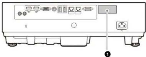SONY VPL-PHZ61 - Informations sur l'emplacement des étiquettes - 2