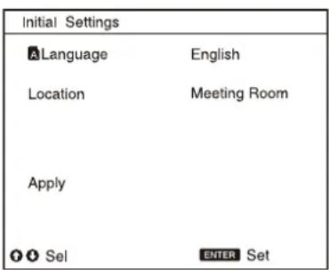 SONY VPL-PHZ61 - Configuración de los ajustes iniciales - 1