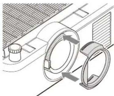 SONY VPL-PHZ61 - Anbringen des Lichtschutzes - 1