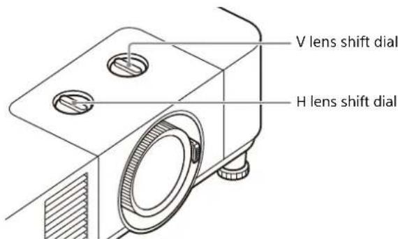 SONY VPL-PHZ61 - Adjusting the tilt of the projector by using lens shift - 2