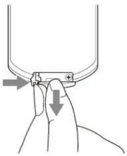 SONY VPL-PHZ61 - Einlegen der Batterie - 1