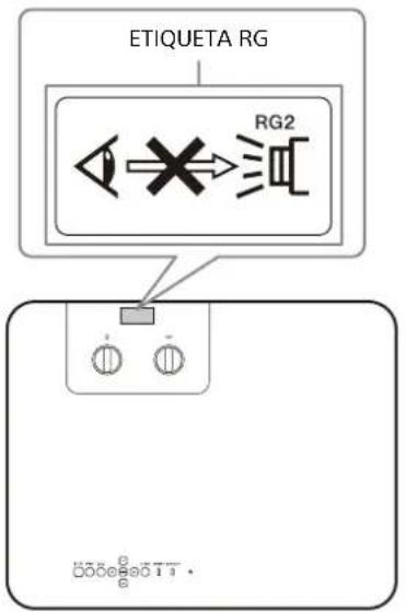 SONY VPL-PHZ61 - Información sobre la posición de las etiquetas - 1